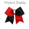 image:image16PCS 8 Large Cheer Hair Bows Ponytail Holder Elastic Band Handmade for Cheerleading Teen Girls College Sports Royal blueRed 1 Count Pack of 16RedBlack
