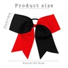 image:image16PCS 8 Large Cheer Hair Bows Ponytail Holder Elastic Band Handmade for Cheerleading Teen Girls College Sports Royal blueRed 1 Count Pack of 16RedBlack