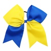 image:image16PCS 8 Large Cheer Hair Bows Ponytail Holder Elastic Band Handmade for Cheerleading Teen Girls College Sports Royal blueRed 1 Count Pack of 16Royal BlueYellow