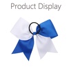 image:image16PCS 8 Large Cheer Hair Bows Ponytail Holder Elastic Band Handmade for Cheerleading Teen Girls College Sports Royal blueRed 1 Count Pack of 16Royal blueWhite