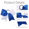 image:image16PCS 8 Large Cheer Hair Bows Ponytail Holder Elastic Band Handmade for Cheerleading Teen Girls College Sports Royal blueRed 1 Count Pack of 16Royal blueWhite
