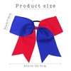 image:image16PCS 8 Large Cheer Hair Bows Ponytail Holder Elastic Band Handmade for Cheerleading Teen Girls College Sports Royal blueRed 1 Count Pack of 16Royal blueRed