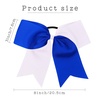 image:image16PCS 8 Large Cheer Hair Bows Ponytail Holder Elastic Band Handmade for Cheerleading Teen Girls College Sports Royal blueRed 1 Count Pack of 16Royal blueWhite