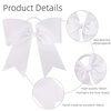 image:image16PCS 8 Large Cheer Hair Bows Ponytail Holder Elastic Band Handmade for Cheerleading Teen Girls College Sports Royal blueRed 1 Count Pack of 16White  Big Bows
