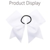 image:image16PCS 8 Large Cheer Hair Bows Ponytail Holder Elastic Band Handmade for Cheerleading Teen Girls College Sports Royal blueRed 1 Count Pack of 16White