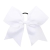 image:image16PCS 8 Large Cheer Hair Bows Ponytail Holder Elastic Band Handmade for Cheerleading Teen Girls College Sports Royal blueRed 1 Count Pack of 16White