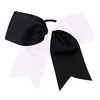 image:image16PCS 8 Large Cheer Hair Bows Ponytail Holder Elastic Band Handmade for Cheerleading Teen Girls College Sports Royal blueRed 1 Count Pack of 16WhiteBlack