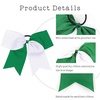 image:image16PCS 8 Large Cheer Hair Bows Ponytail Holder Elastic Band Handmade for Cheerleading Teen Girls College Sports Royal blueRed 1 Count Pack of 16WhiteForest Green