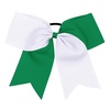 image:image16PCS 8 Large Cheer Hair Bows Ponytail Holder Elastic Band Handmade for Cheerleading Teen Girls College Sports Royal blueRed 1 Count Pack of 16WhiteForest Green