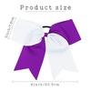 image:image16PCS 8 Large Cheer Hair Bows Ponytail Holder Elastic Band Handmade for Cheerleading Teen Girls College Sports Royal blueRed 1 Count Pack of 16WhitePurple