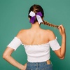 image:image16PCS 8 Large Cheer Hair Bows Ponytail Holder Elastic Band Handmade for Cheerleading Teen Girls College Sports Royal blueRed 1 Count Pack of 16WhitePurple