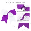 image:image16PCS 8 Large Cheer Hair Bows Ponytail Holder Elastic Band Handmade for Cheerleading Teen Girls College Sports Royal blueRed 1 Count Pack of 16WhitePurple