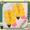 image:imageBack to School Pencil Hair Bows Oaoleer 6PCS Grosgrain Ribbon Yellow Decorations for Girls Toddlers Kids Grades K5Pencil Bows Elastic Band