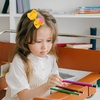 image:imageBack to School Pencil Hair Bows Oaoleer 6PCS Grosgrain Ribbon Yellow Decorations for Girls Toddlers Kids Grades K5Pencil Hair Bows Clips
