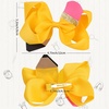 image:imageBack to School Pencil Hair Bows Oaoleer 6PCS Grosgrain Ribbon Yellow Decorations for Girls Toddlers Kids Grades K5Pencil Hair Bows Clips