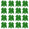 image:image16PCS 8 Large Cheer Hair Bows Ponytail Holder Elastic Band Handmade for Cheerleading Teen Girls College Sports Royal blueRed 1 Count Pack of 16Green