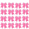 image:image16PCS 8 Large Cheer Hair Bows Ponytail Holder Elastic Band Handmade for Cheerleading Teen Girls College Sports Royal blueRed 1 Count Pack of 16Hot Pink