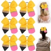 image:imageBack to School Pencil Hair Bows Oaoleer 6PCS Grosgrain Ribbon Yellow Decorations for Girls Toddlers Kids Grades K5Pencil Bows Elastic Band