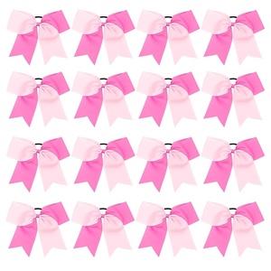 image:image16PCS 8 Large Cheer Hair Bows Ponytail Holder Elastic Band Handmade for Cheerleading Teen Girls College Sports Royal blueRed 1 Count Pack of 16PinkHot Pink