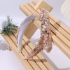 image:imageOAOLEER 1 PCS Sequin Headbands for Girls Rainbow Knotted Headband Sparkly Hair Bands Back to School Gifts Hot PinkChampagne