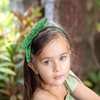 image:imageOAOLEER 1 PCS Sequin Headbands for Girls Rainbow Knotted Headband Sparkly Hair Bands Back to School Gifts Hot PinkGreen