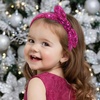 image:imageOAOLEER 1 PCS Sequin Headbands for Girls Rainbow Knotted Headband Sparkly Hair Bands Back to School Gifts Hot PinkHot Pink