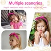 image:imageOAOLEER 1 PCS Sequin Headbands for Girls Rainbow Knotted Headband Sparkly Hair Bands Back to School Gifts Hot PinkHot Pink