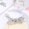 image:imageOAOLEER 1 PCS Sequin Headbands for Girls Rainbow Knotted Headband Sparkly Hair Bands Back to School Gifts Hot PinkSilver