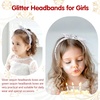 image:imageOAOLEER 1 PCS Sequin Headbands for Girls Rainbow Knotted Headband Sparkly Hair Bands Back to School Gifts Hot PinkSilver