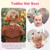 image:imageOaoleer 60pcs Baby Hair Clips 2 Small Baby Girls Fully Lined Hair Bows Hair Pins Tiny Hair Bows Alligator Clips for Baby Girls Infants Toddlers in Pairs Type A60pcsType B60pcs