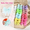 image:imageOaoleer 60pcs Baby Hair Clips 2 Small Baby Girls Fully Lined Hair Bows Hair Pins Tiny Hair Bows Alligator Clips for Baby Girls Infants Toddlers in Pairs Type A60pcsType B60pcs